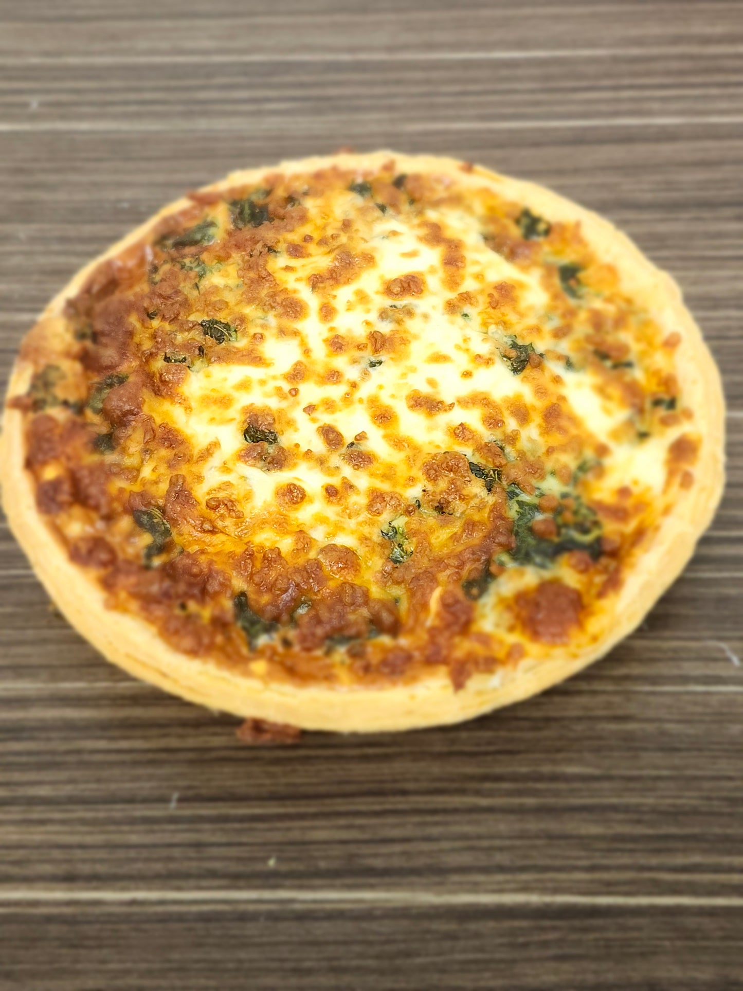 Grande quiche jambon fromage