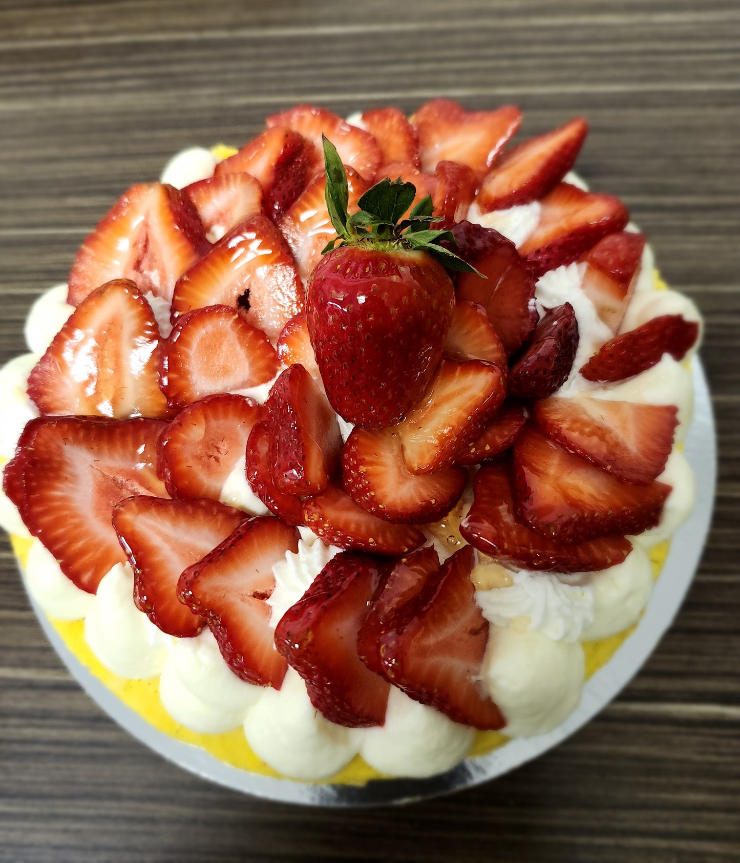 Tarte macaron fruits de saison