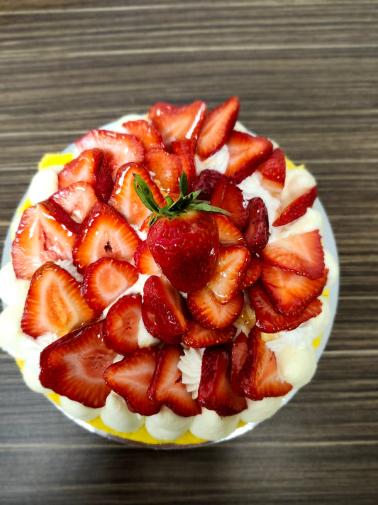 Tarte macaron fruits de saison