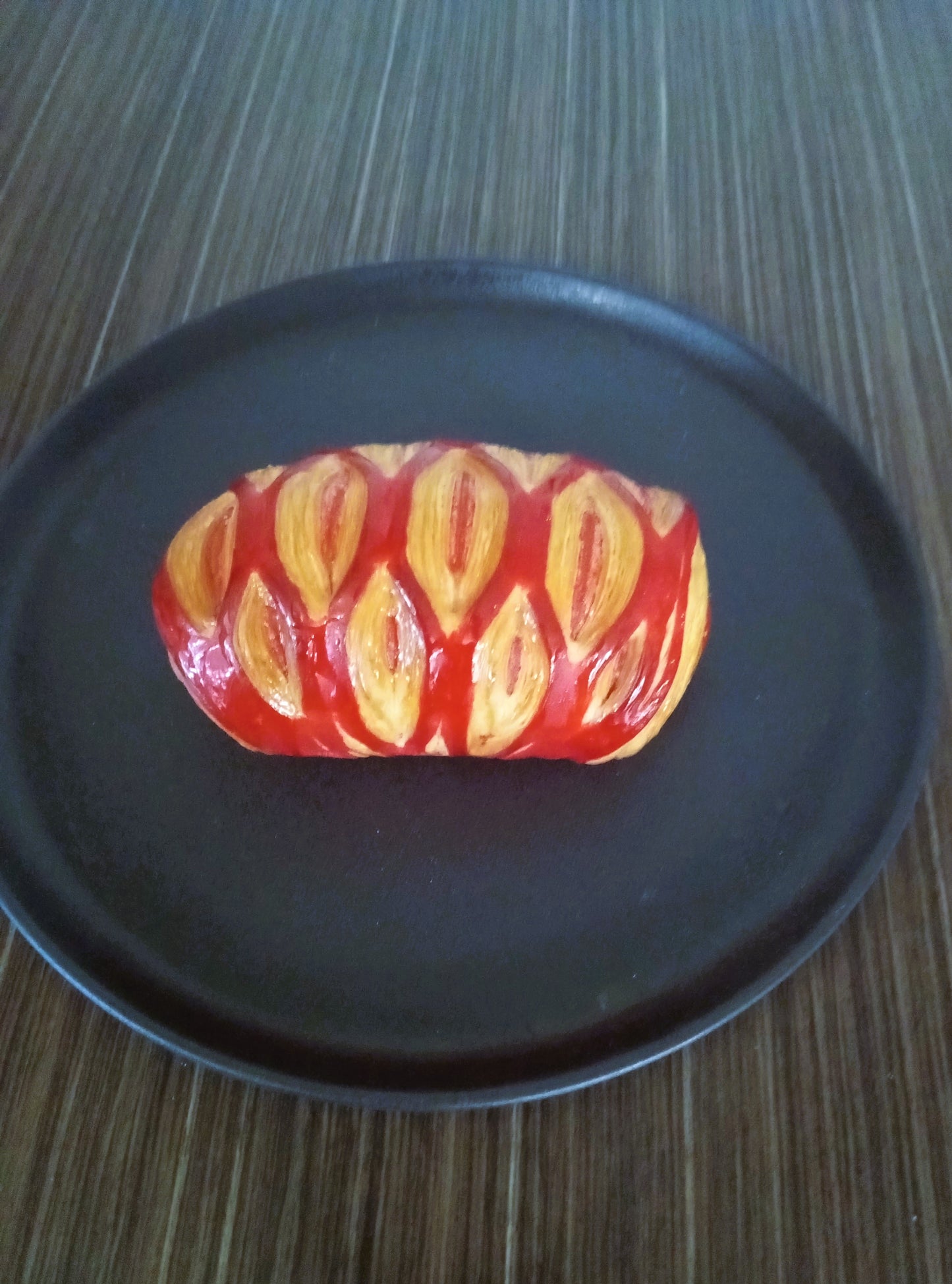 Croissant chocolat et fraises