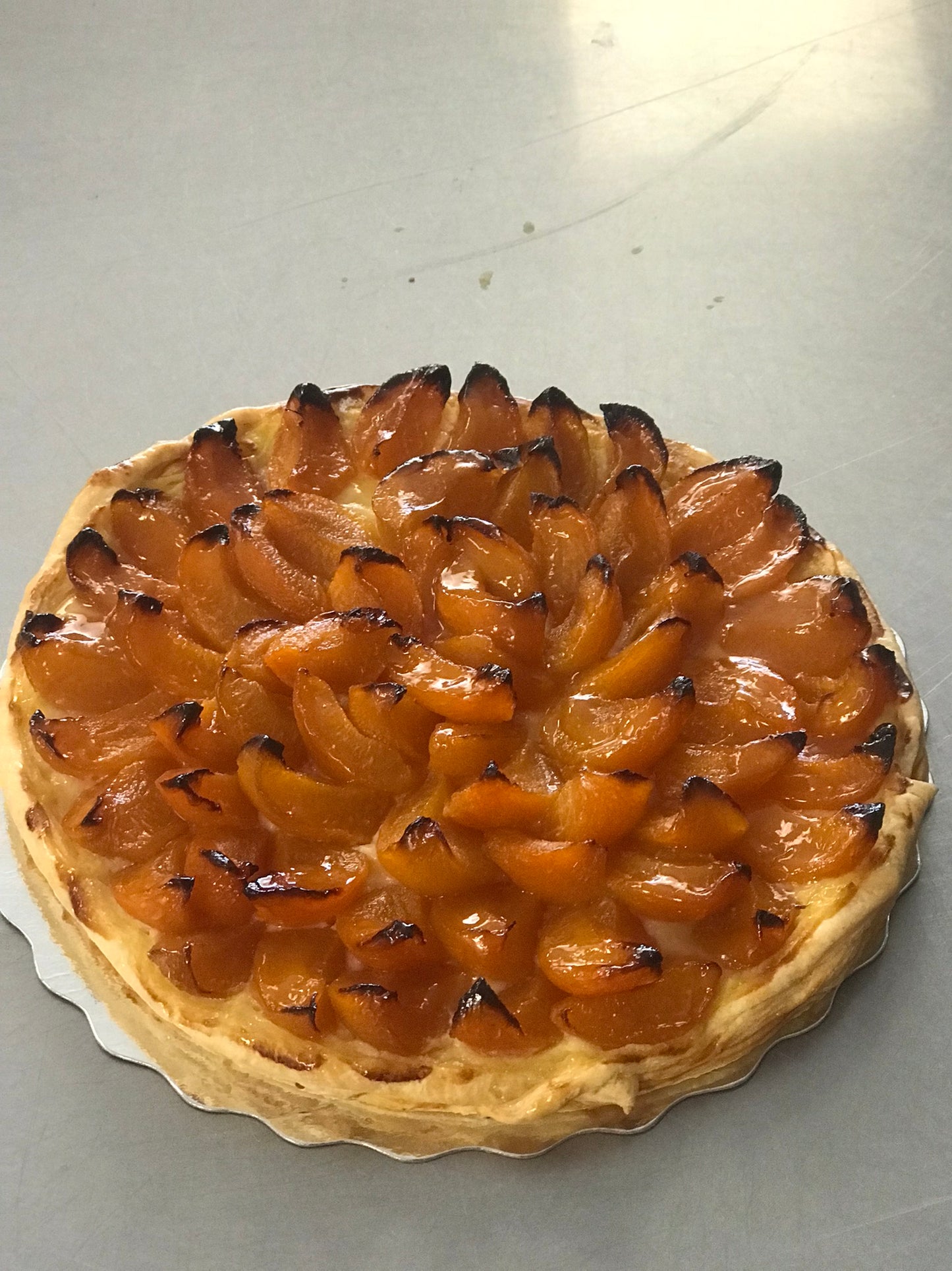Tarte abricot fine.