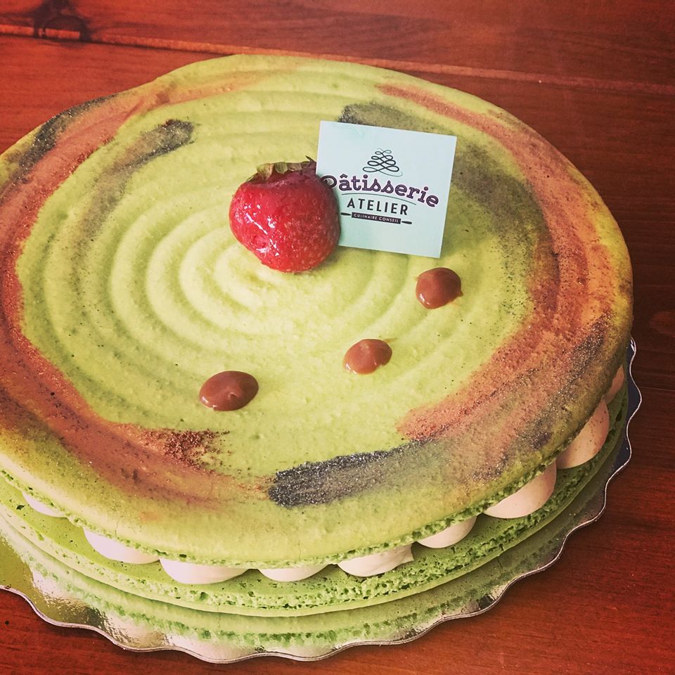 Macaron chocolat/caramel