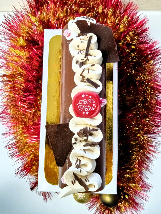 Bûche chocolat & praliné